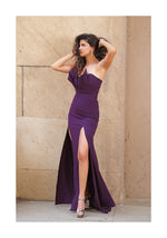 Load image into Gallery viewer, Structured Gown with High Slit
