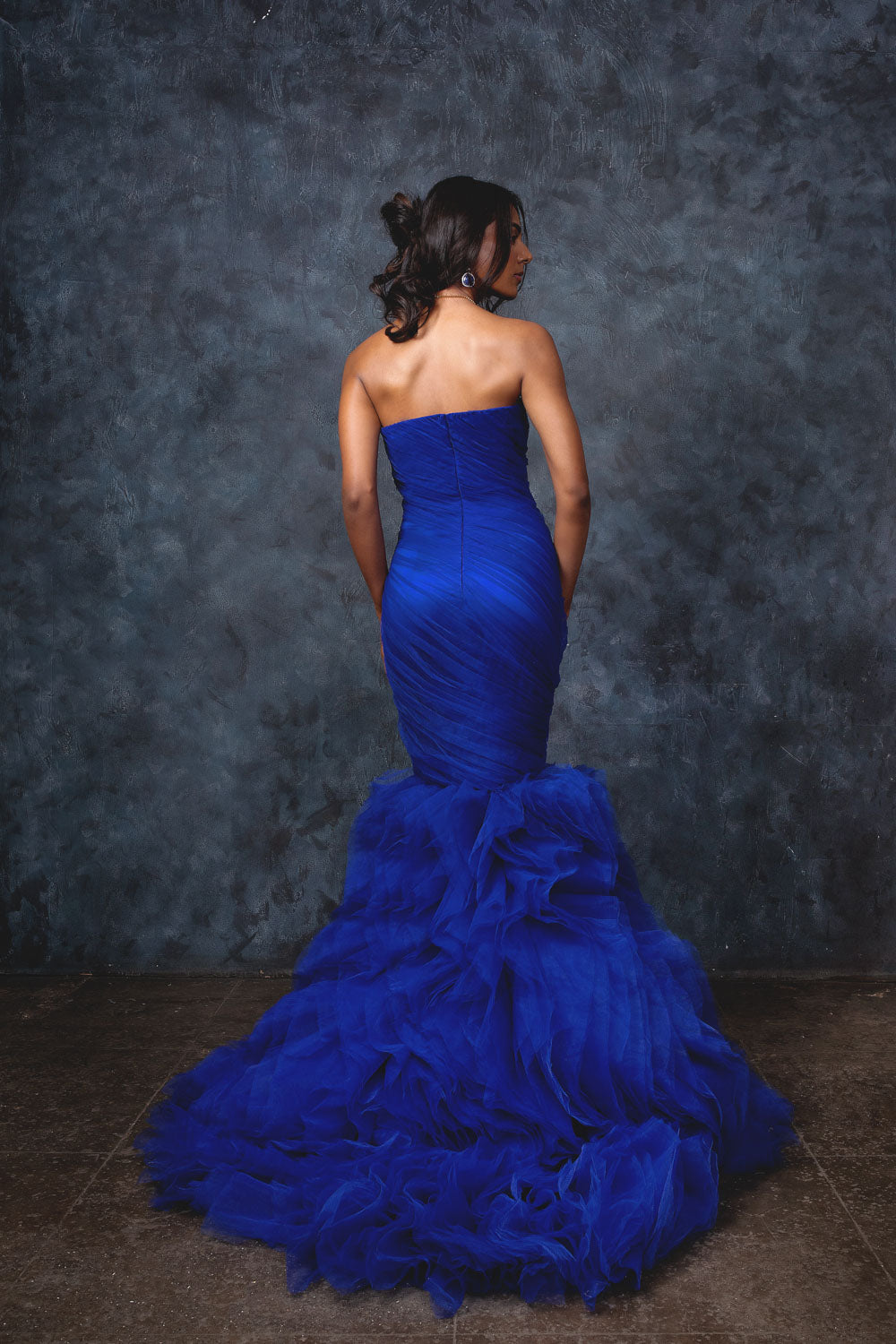 Aqua Blue Ocean Gown - Sequin Mermaid Evening Dress