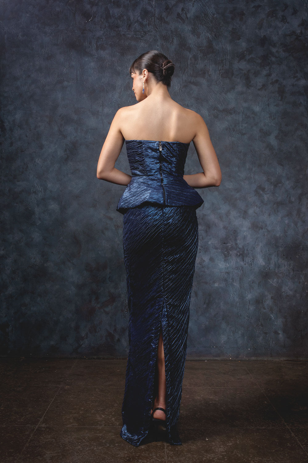 Azure Blue Corset Set - Ruffled Skirt & Top