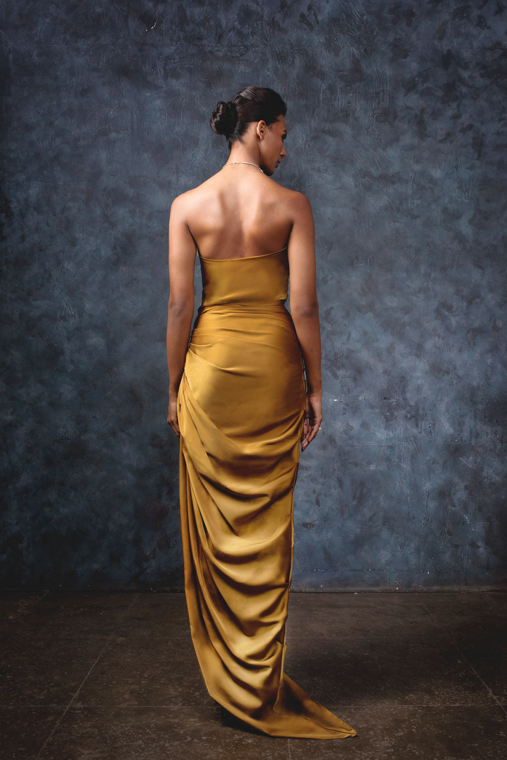 Mustard Yellow Marigold Gown - Ball Gown Silhouette