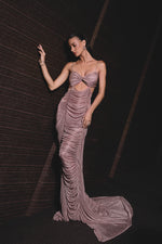 Load image into Gallery viewer, Draped Mermaid Dress
