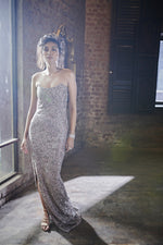 Load image into Gallery viewer, Off Shoulder Beaded Work Gown
