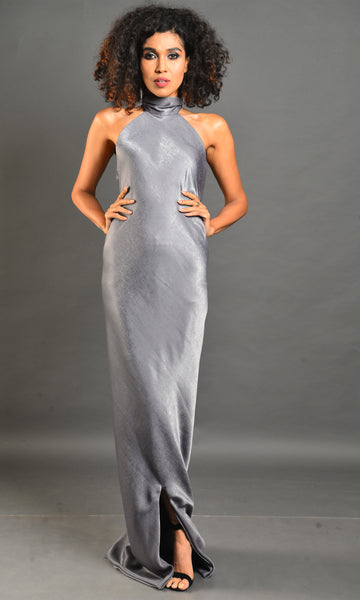 Silver Embellished Gown