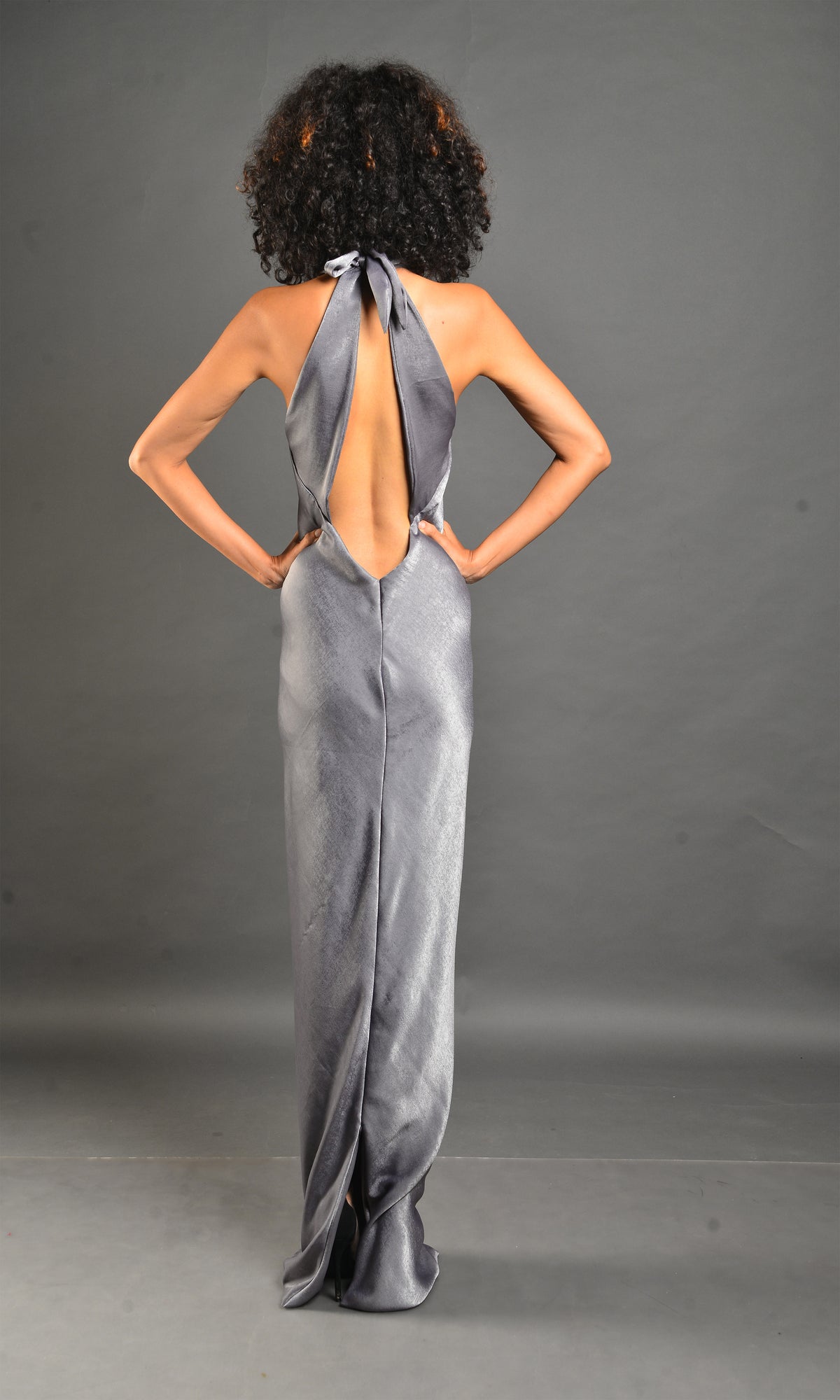 Silver Embellished Gown