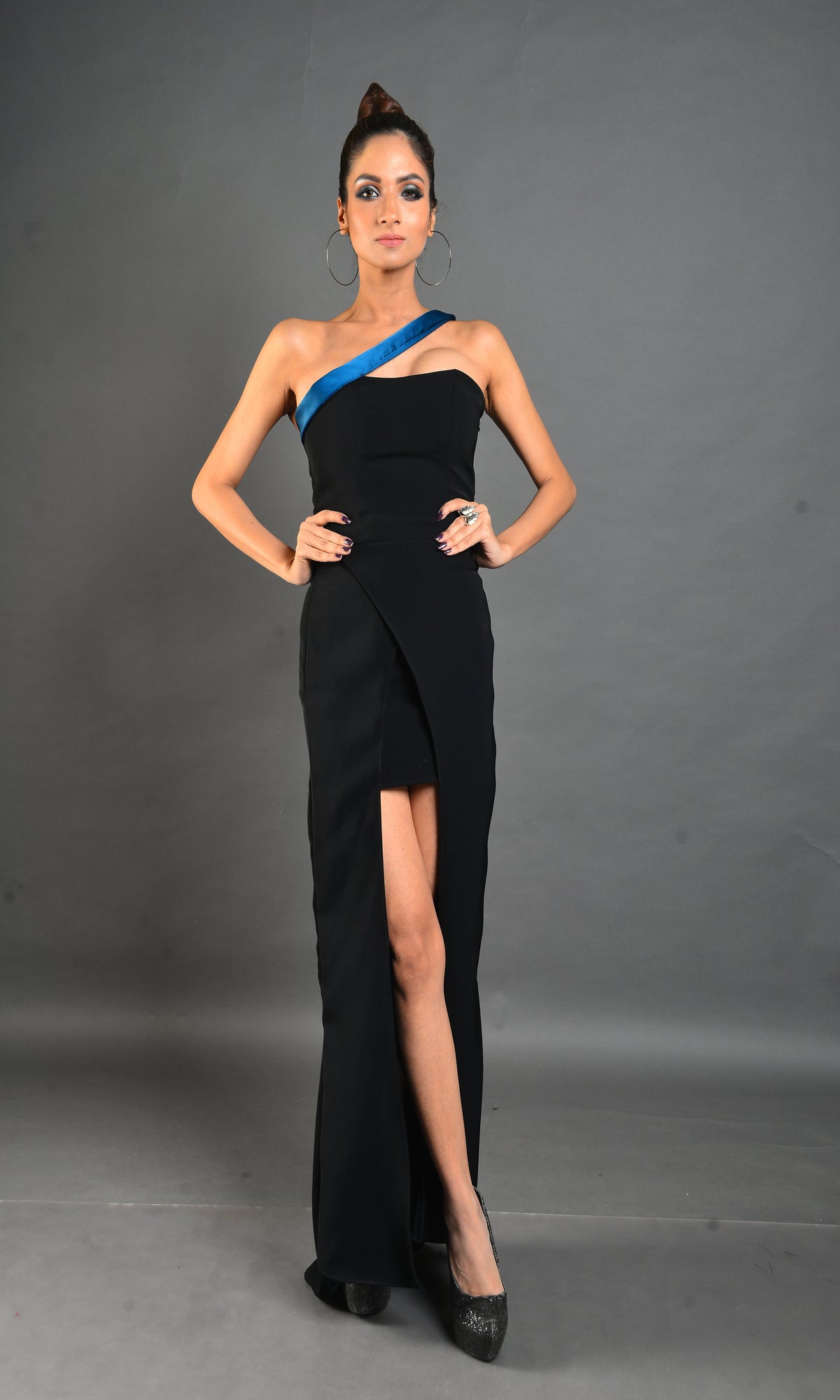 Tube High Low Black Gown