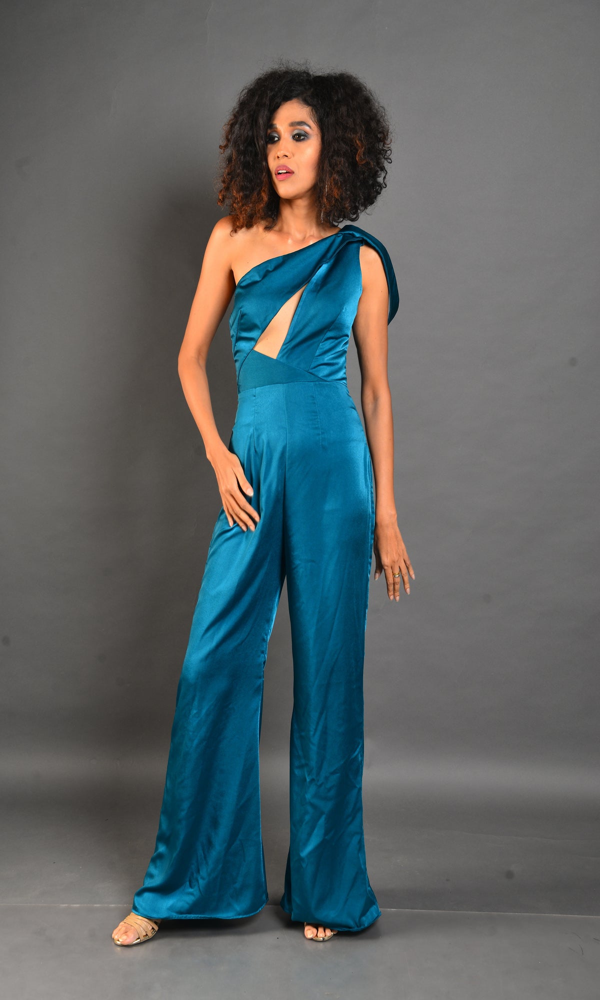 Cobalt Blue Jumpsuit - Tailored Party Wear