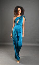 Load image into Gallery viewer, Cobalt blue jumpsuit
