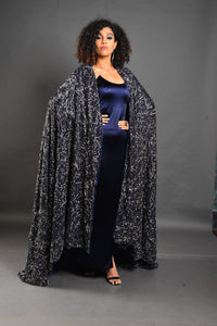 Full embroidered cape