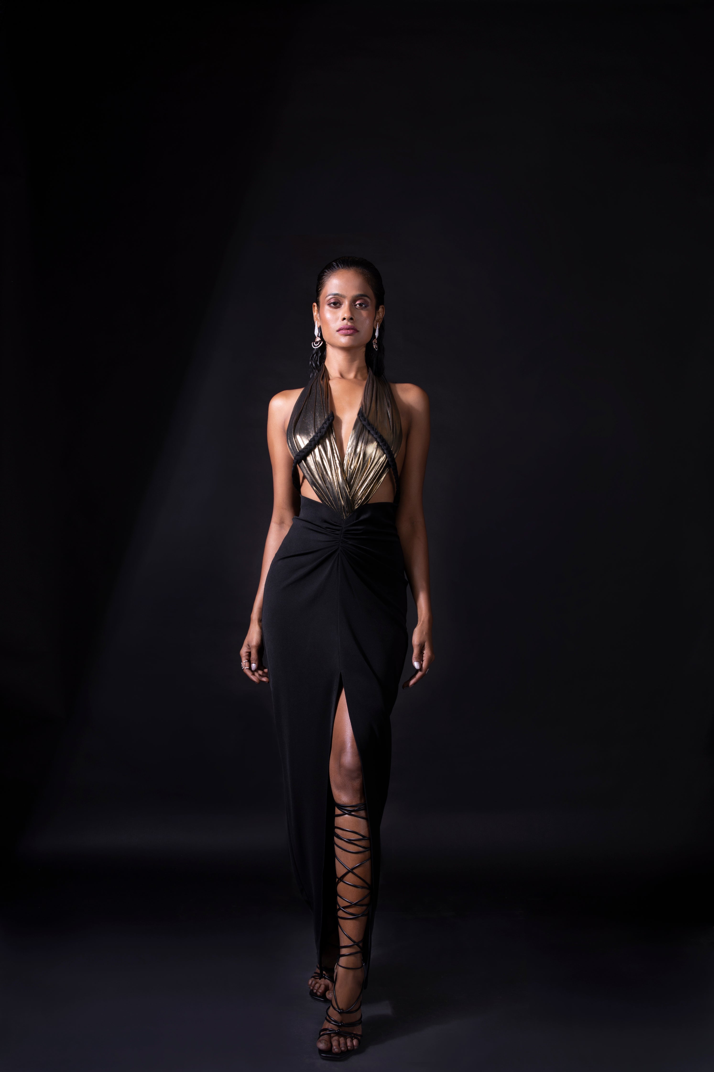 Black & Gold Bodycon Gown Black & Gold Bodycon Gown