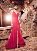 Load image into Gallery viewer, Off Shoulder Pleated Gown
